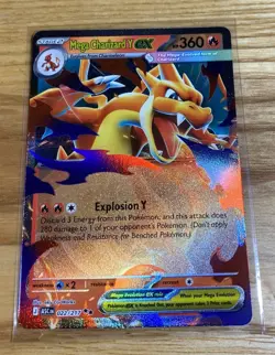 Mega Charizard Y ex 022/217 ME: Ascended Heroes Pokemon TCG Double Rare Card NM - Image 1