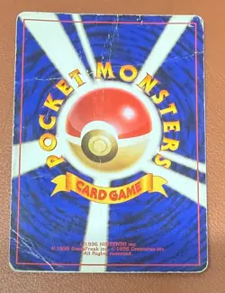 Giovanni Pokemon Card Japanese 1998 Gym Heroes Trainer Vintage Holo heavy play - Image 2