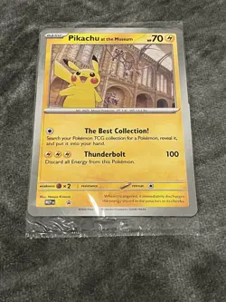 Pikachu At The Museum Promo Jumbo Pokemon Card Sealed - Image 1