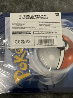 Pikachu At The Museum Promo Jumbo Pokemon Card Sealed - Image 3