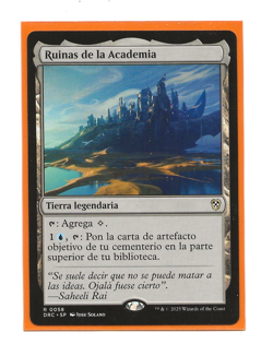 ACADEMY RUINS MTG AETHERDRIFT Commander Spanish Magic DRC Ruinas de la Academia - Image 1