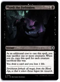 Plumb the Forbidden NM BLC Commander: Bloomburrow MTG - Image 1