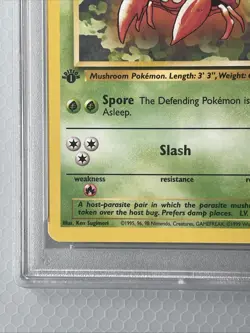 1999 Pokemon Jungle Parasect #41 1st Edition PSA 10 - Image 4