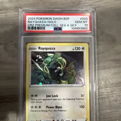 Pokemon TCG Rayquaza Holo SWSH029 PSA 10 Gem MT Sea & Sky Promo - Image 1