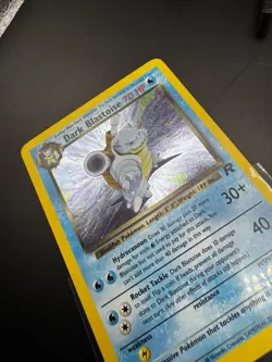 Pokemon Unlimited Rare Holo Dark Blastoise Team Rocket 3/82 WOTC TCG 2000 - Image 3