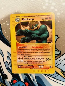 Pokemon TCG - Machamp - 16/165 - Rare - Reverse Holo - Expedition [Light Play] - Image 1