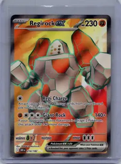 Regirock ex 214/182 - Pokemon TCG Destined Rivals Ultra Rare NM - Image 1