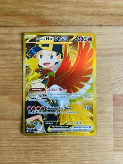 Pokemon TCG - Destined Rivals - Ethans Ho-oh EX Hyper Rare Gold Card 239/182 - Image 1