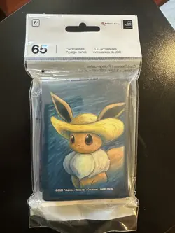 Pokemon Center × Van Gogh Museum: Eevee Inspired Straw Hat Card Sleeves (65) - Image 1
