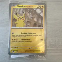 Pikachu at the Museum (Sealed) jumbo promo Pokemon card - Image 1