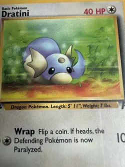 Pokemon Card 1st Edition Dratini 53/82 Team Rocket WOTC Excellent Condition - Image 2