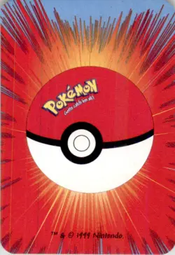 1999 Pokemon Bicycle Mini Poker Cards Metapod English #7 OF DIAMONDS Vintage - Image 2
