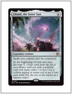 1x Chimil, the Inner Sun, Lorwyn Eclipsed Commander, Magic MTG NM - Image 1