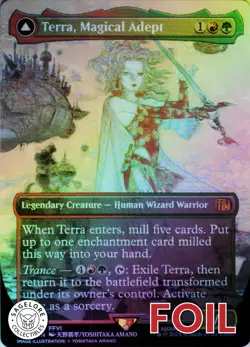 MTG Terra, Magical Adept (Borderless) (323) | NM Foil | Final Fantasy {FIN} - Image 1