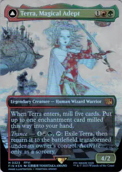 MTG Terra, Magical Adept (Borderless) (323) | NM Foil | Final Fantasy {FIN} - Image 2