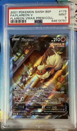 PSA 9 Flareon SWSH179 Black Star Promo Alt Art Pokemon Card - Image 1