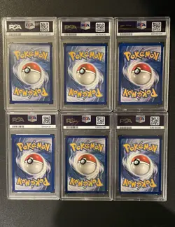 Lot Of 6 PSA Graded Pokemon Cards Vintage 1st First Edition , Holo , Full Art - Image 2