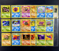 1999 Pokemon FOSSIL SET Unlimited Edition COMPLETE Uncommon Common Cards Lot NM+ - Image 1