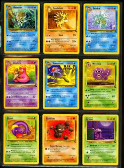 1999 Pokemon FOSSIL SET Unlimited Edition COMPLETE Uncommon Common Cards Lot NM+ - Image 3