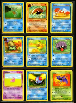 1999 Pokemon FOSSIL SET Unlimited Edition COMPLETE Uncommon Common Cards Lot NM+ - Image 4
