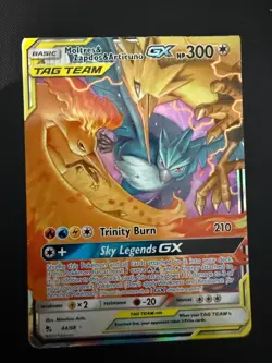 Pokemon TCG Miscut Crimp Error - Moltres Zapdos & Articuno GX - Hidden fates - Image 1