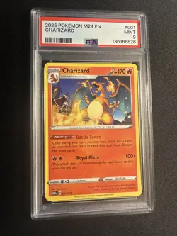 McDonald's CHARIZARD M24 001/015 Pokemon Card 2024-25 PSA - Image 1