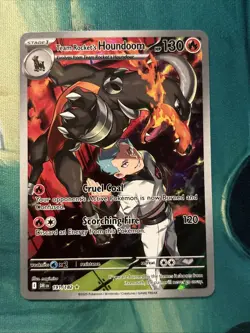 Pokemon Team Rocket's Houndoom 191/182 SV10 Destined Rivals Illustration Rare H… - Image 1