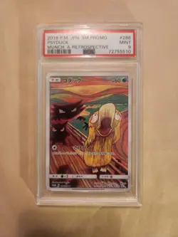 2018 POKEMON JPN SM PROMO MUNCH: A RETROSPECTIVE #286 PSYDUCK PSA 9 - Image 1