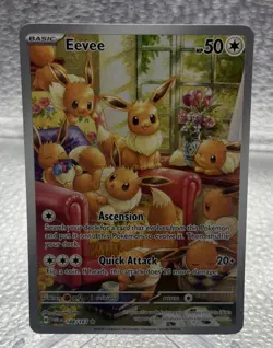 Eevee 188/167 Illustration Rare Twilight Masquerade Pokemon NM - Image 1