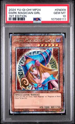 PSA 10 2024 Yu-Gi-Oh! ENGLISH MP24-EN009 DARK MAGICIAN GIRL - Image 1