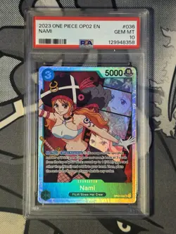 2023 ONE PIECE OP02-PARAMOUNT WAR NAMI 036 PSA 10 - Image 1