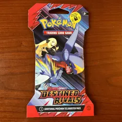 Pokemon TCG Destined Rivals Booster Pack New Sealed Cardboard Team Rocket cards - Image 1