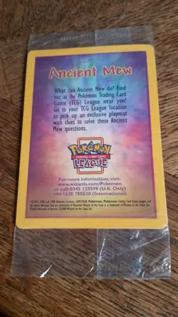 Pokemon TCG Ancient Mew Holo Card 2000 Movie Promo, Factory Sealed - Image 2