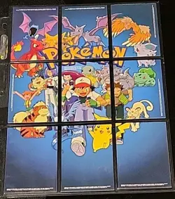 NM/MINT - Series 1 Puzzle Set TV5-TV13 - (9 Card Near Complete) Topps Pokemon - Image 1