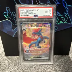 PSA 10 Salamence ex SAR 129/100 sv9 Battle Partners Pokemon Card Japanese 2025 - Image 1