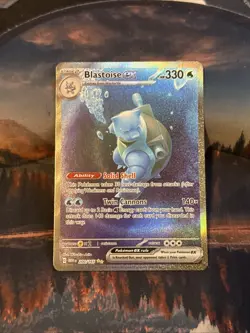 Pokemon TCG Scarlet & Violet 151 Blastoise EX Card 200/165 Sir NM Condition - Image 1
