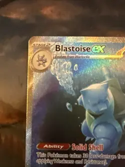 Pokemon TCG Scarlet & Violet 151 Blastoise EX Card 200/165 Sir NM Condition - Image 4
