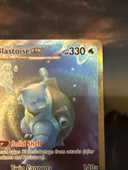Pokemon TCG Scarlet & Violet 151 Blastoise EX Card 200/165 Sir NM Condition - Image 5