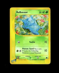 RARE 2002 Pokemon EXPEDITION REVERSE HOLO BULBASAUR 94/165! MP - - Image 1