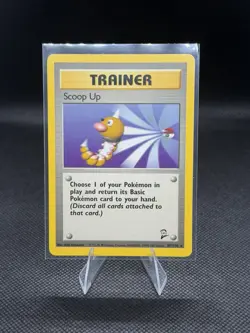 Pokemon TCG Base Set 2 Scoop Up Trainer #107/130 Rare Vintage 1999 LP - Image 1