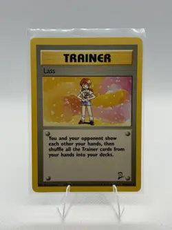 Pokemon TCG Base Set 2 Lass Trainer #104/130 Regular Rare - Image 1