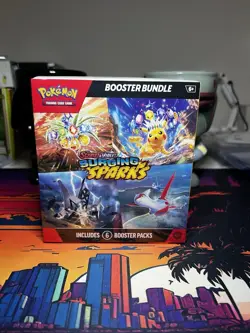 Pokemon Surging Sparks SV08 Booster Bundle TCG ''6 Pack'' New Sealed free ship - Image 1