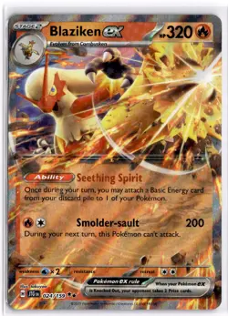 Blaziken ex 024/159 Double Rare Journey Together Pokemon Near Mint - Image 1