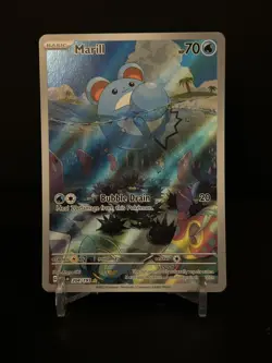 Pokemon TCG Marill 204/193 Paldea Evolved Illustration Rare LP - Image 1