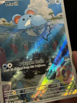 Pokemon TCG Marill 204/193 Paldea Evolved Illustration Rare LP - Image 2