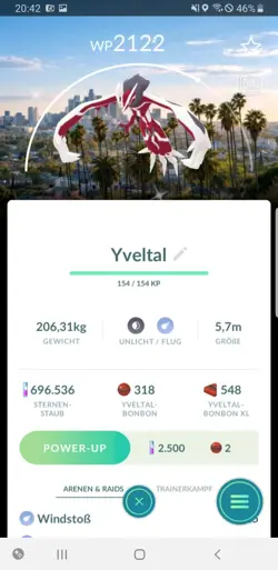 Pokemon Go Shiny Yveltal Los Angeles Background / Hintergrund - Kalos Tour LA - Image 1