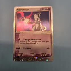 CREASED HP Mewtwo EX Ruby Sapphire 101/109 Holo Ultra Rare Pokemon TCG - Image 1