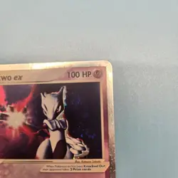 CREASED HP Mewtwo EX Ruby Sapphire 101/109 Holo Ultra Rare Pokemon TCG - Image 4