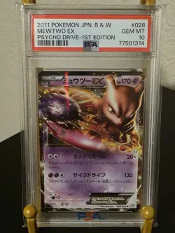 PSA 10 GEM MINT 2011 POKEMON JPN MEWTWO EX PSYCHO DRIVE 1ST EDITION #028 LOW POP - Image 1