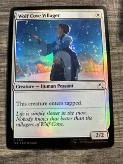 Wolf Cove Villager (Foil) - 0221 - MTG X Avatar The Last Airbender - Image 1
